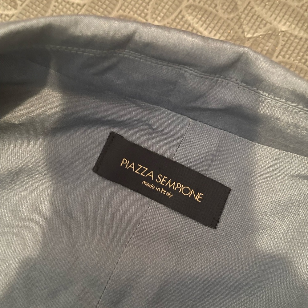 2/$30 Piazza Sempione Italian silk long line lightweight jacket/blazer - Picture 4 of 7